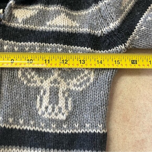 Aritzia TNA 100% Lambs Wool Sea To Sky Zip Up Knitted Cardigan Sweater - Picture 6 of 10